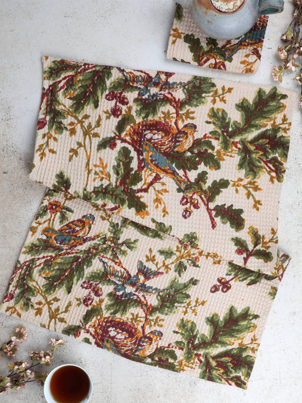 April Cornell - Whispering Oaks Tea Towel Set of 2 - Antique