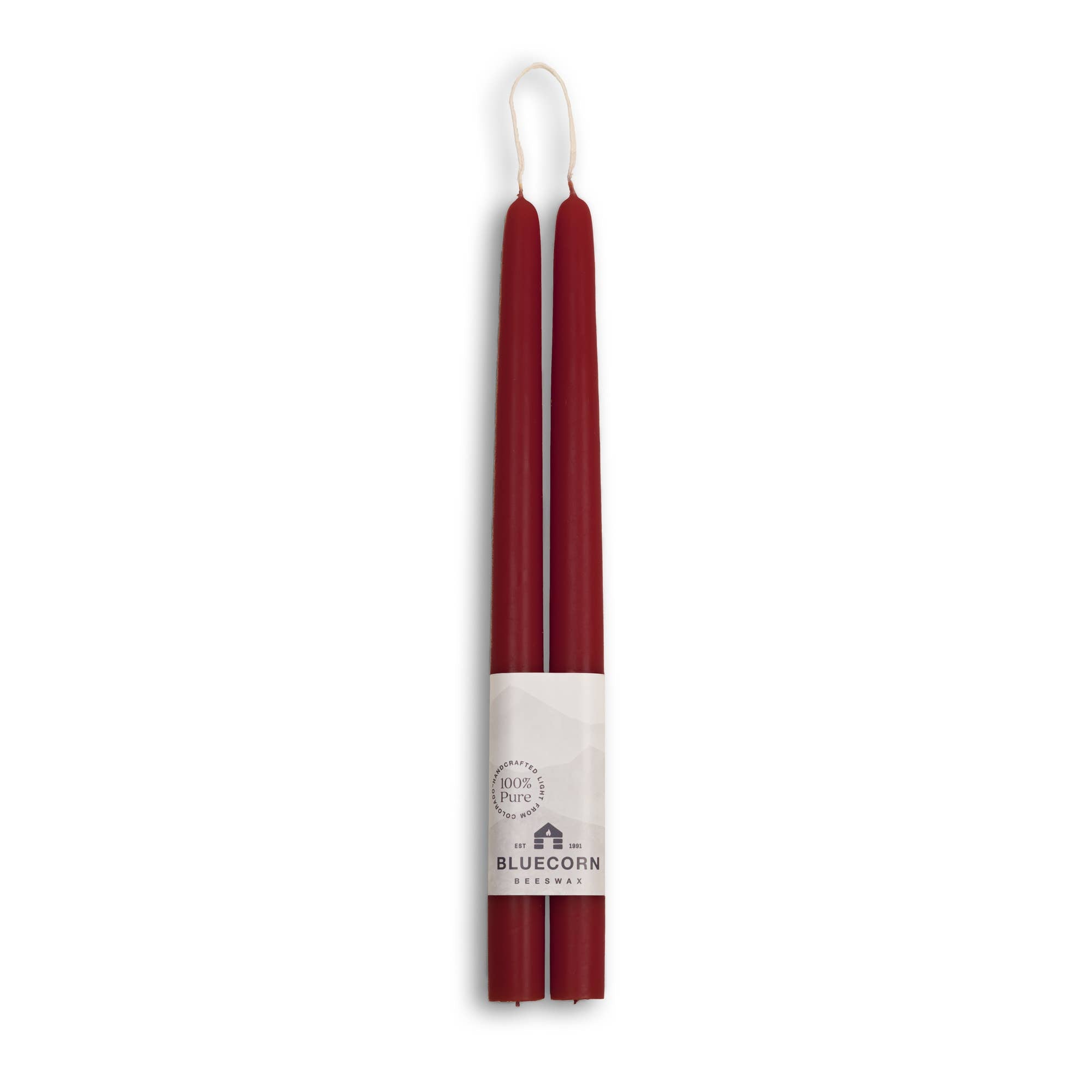 Bluecorn Candles - Beeswax Taper Candles – Eco-Friendly, Dripless & Handmade