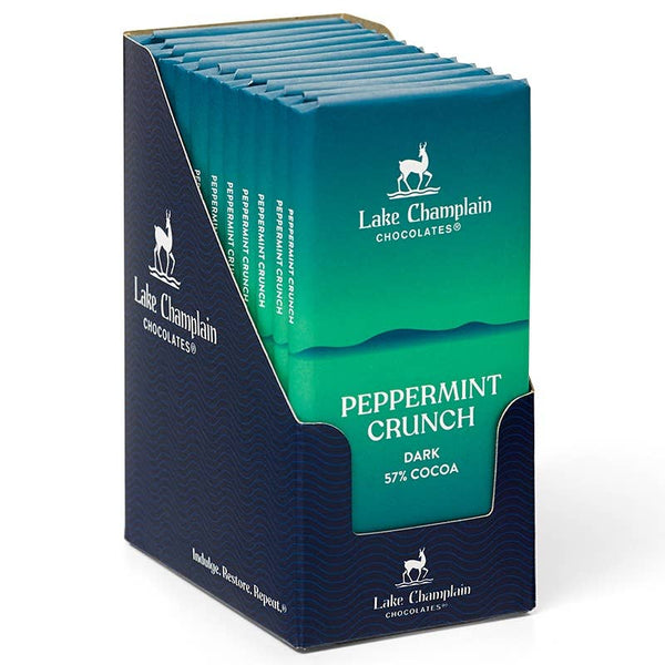 Lake Champlain Chocolates - Dark Choc Peppermint Signature Bar, Organic & Fair Trade