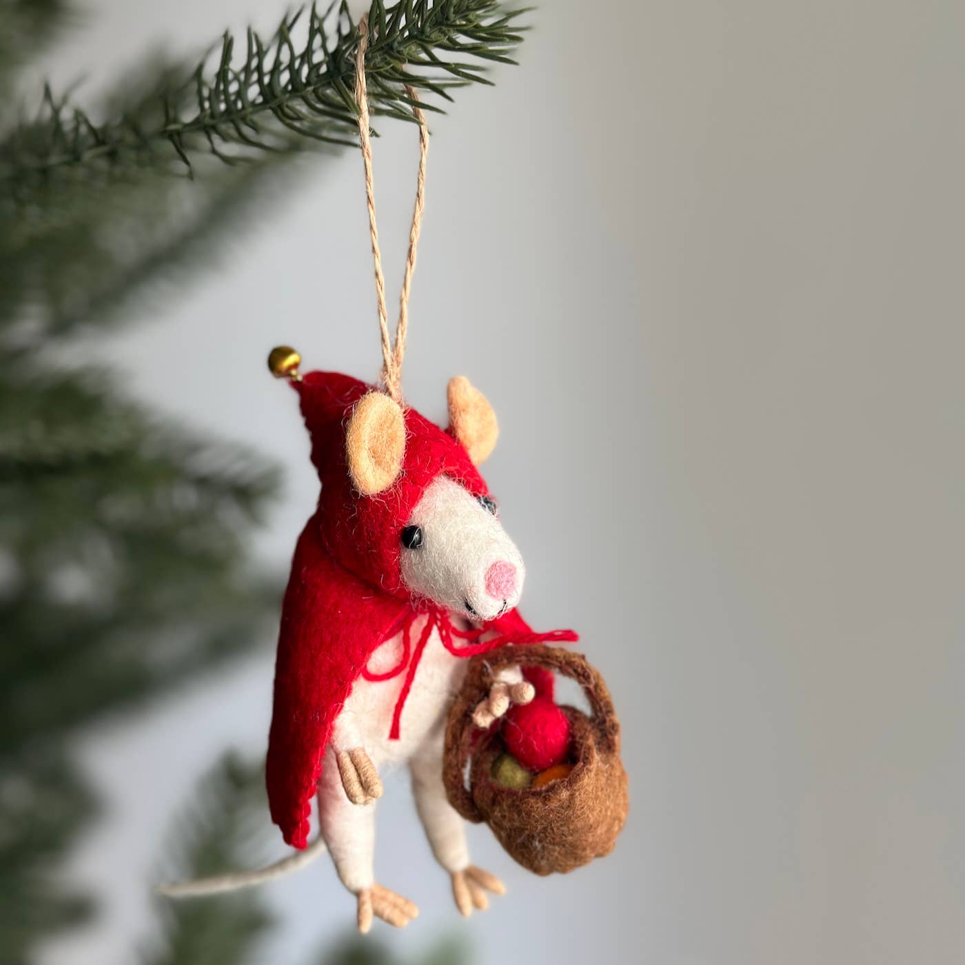 Ganapati - Little Red Mouse-ette Felt Ornament