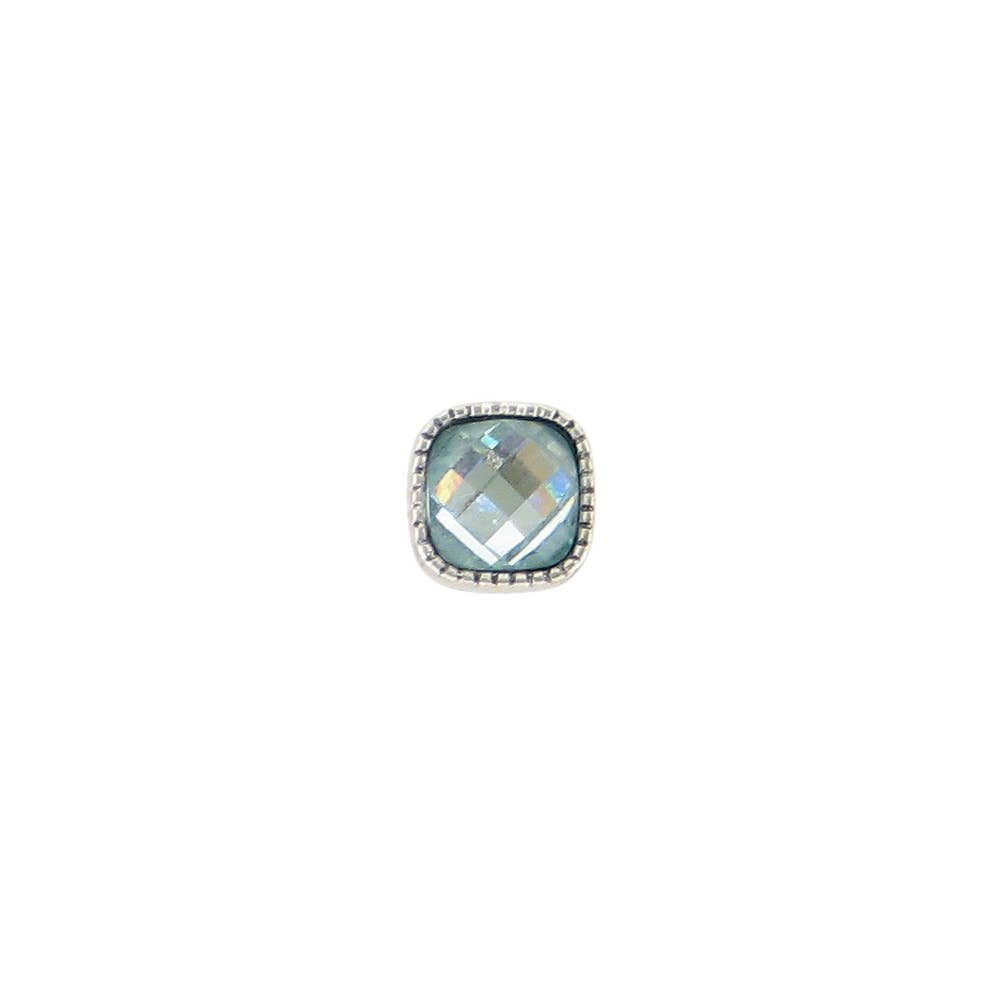 Baked Beads - Square Granulated Post Earring