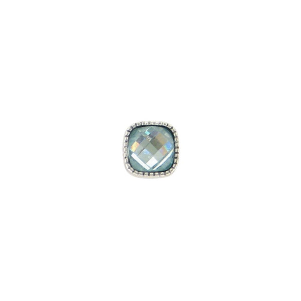 Baked Beads - Square Granulated Post Earring