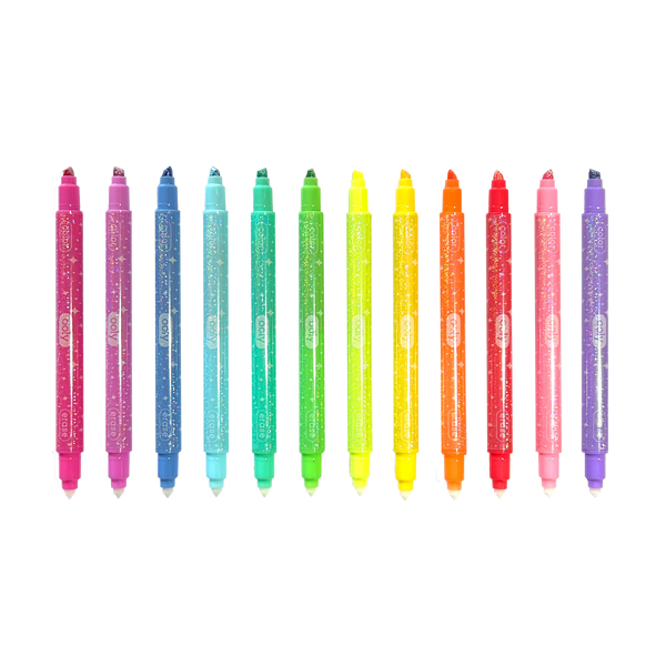 OOLY - Make no Mistake!: Glittery Erasable Markers (Set of 12)