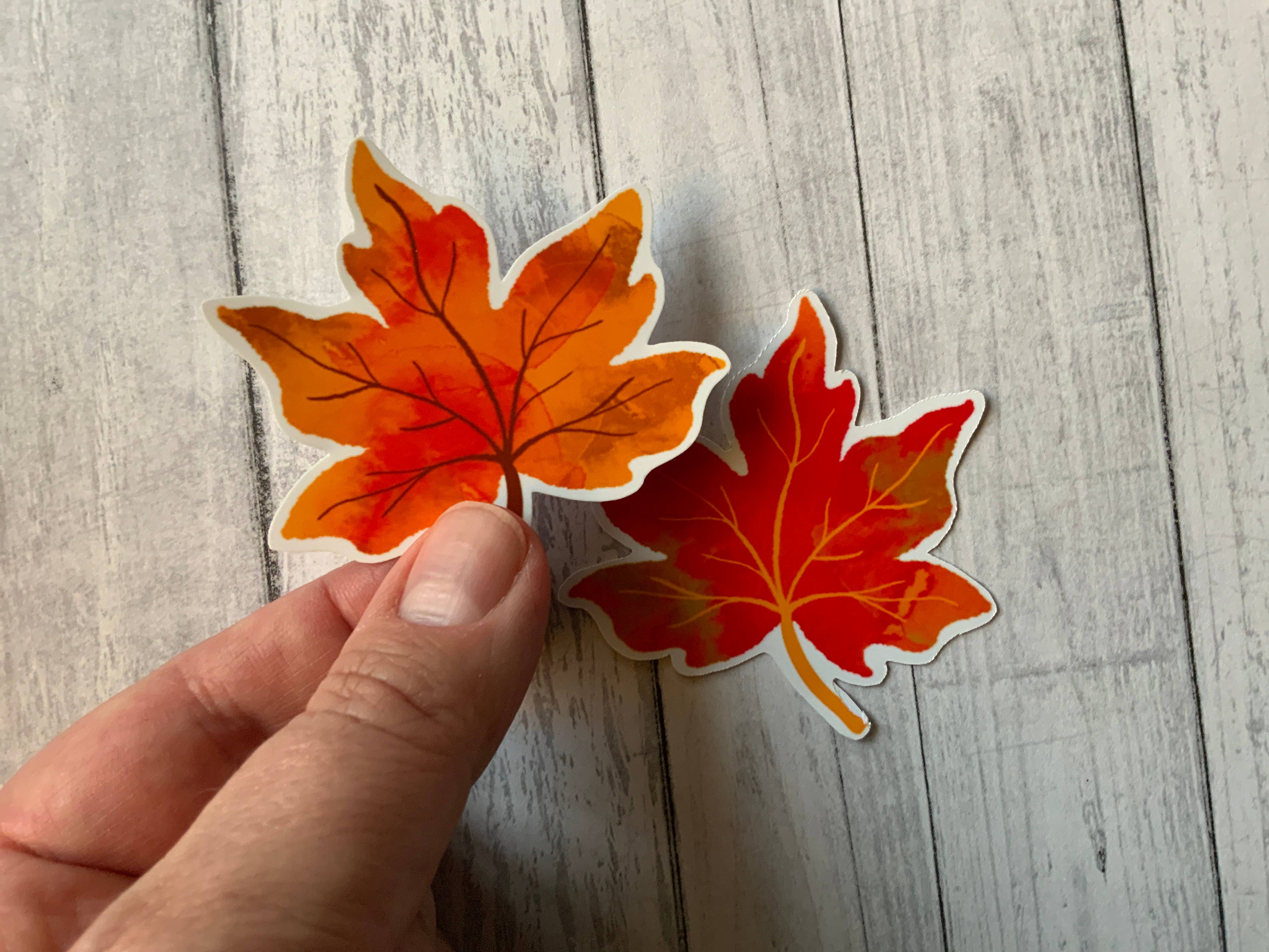 inkpaperfable - Autumn Maple Leaves Sticker