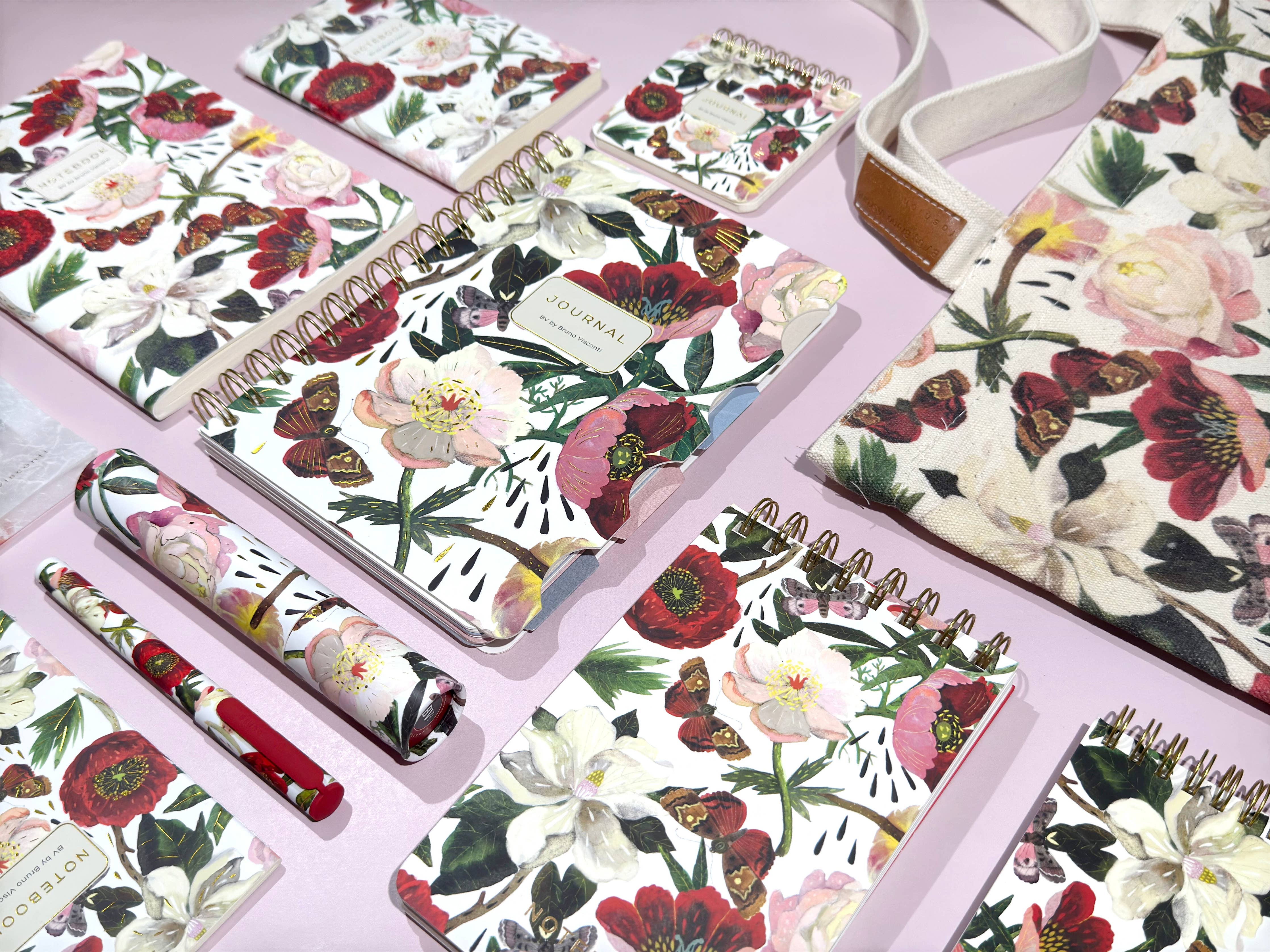 BV by Bruno Visconti - Small Notebook Peonies