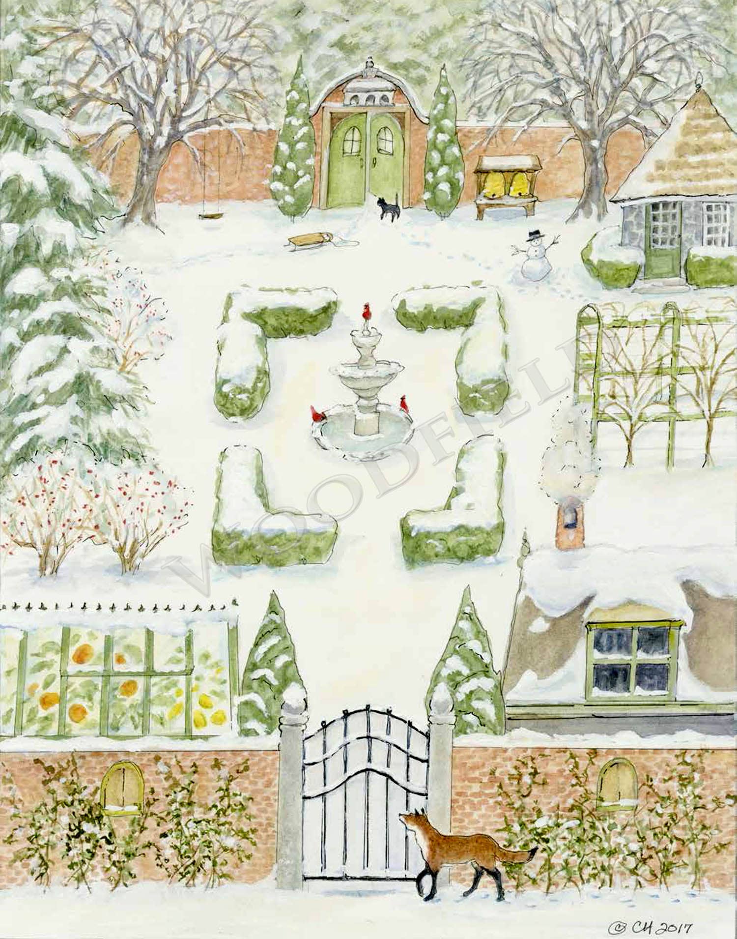 Woodfield Press - #3027 - Winter Garden Advent Calendar