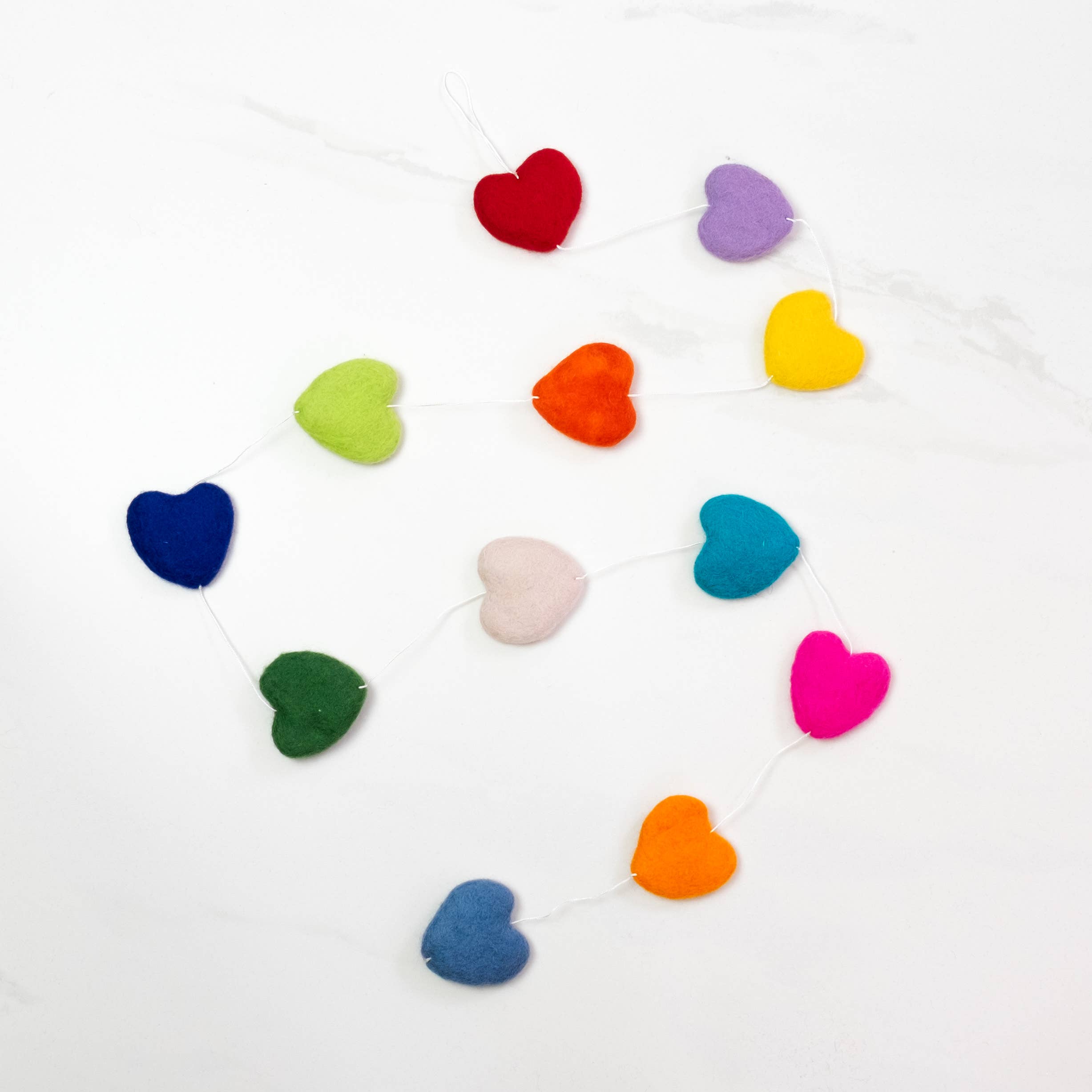 The Winding Road - Garland - Valentine's Multicolor Hearts