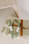 Mo&Co Home -  Eucalyptus | Dipped Beeswax Taper Candles | All Natural