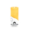 Bluecorn Candles - Beeswax Pillar Candles - 100% Pure, Dripless, 8 Sizes