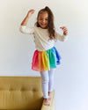 Sarah’s Silks - 100% Silk Rainbow Tutu - Dress-Up Play, Dance Costume