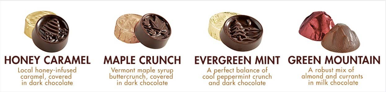 Lake Champlain Chocolates - Chocolates of Vermont - 4pc Sampler