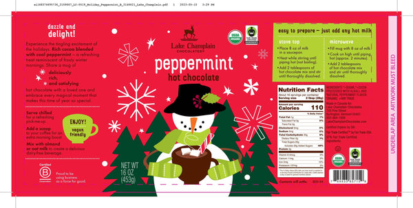 Lake Champlain Chocolates - Peppermint Organic Hot Chocolate