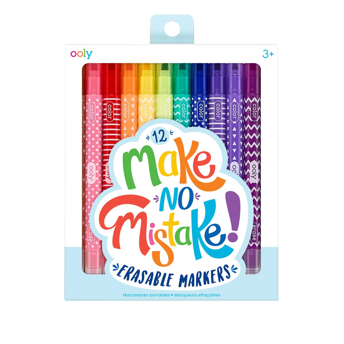 OOLY - Make no Mistake!: Erasable Markers (Set of 12)
