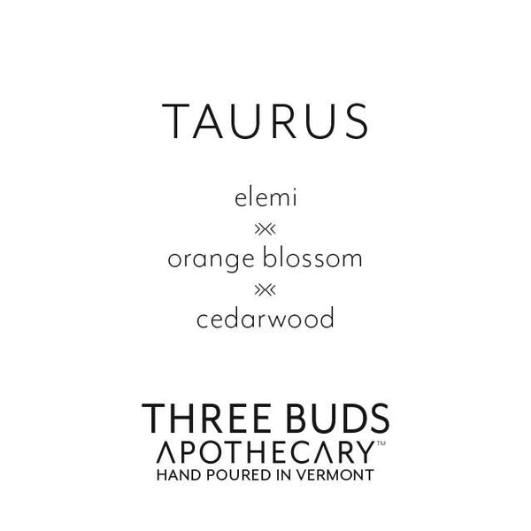 Three Buds Apothecary - Taurus (Zodiac) Hand Poured Soy Candle