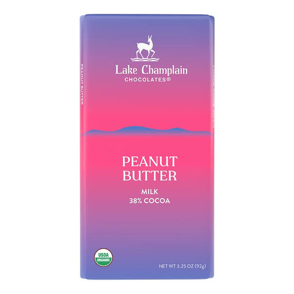 Lake Champlain Chocolates - Milk Peanut Butter Signature Bar, Organic & Fair Trade