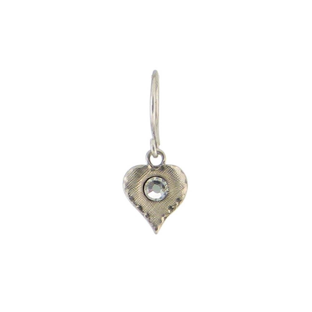 Baked Beads - Heart Crystal Earrings