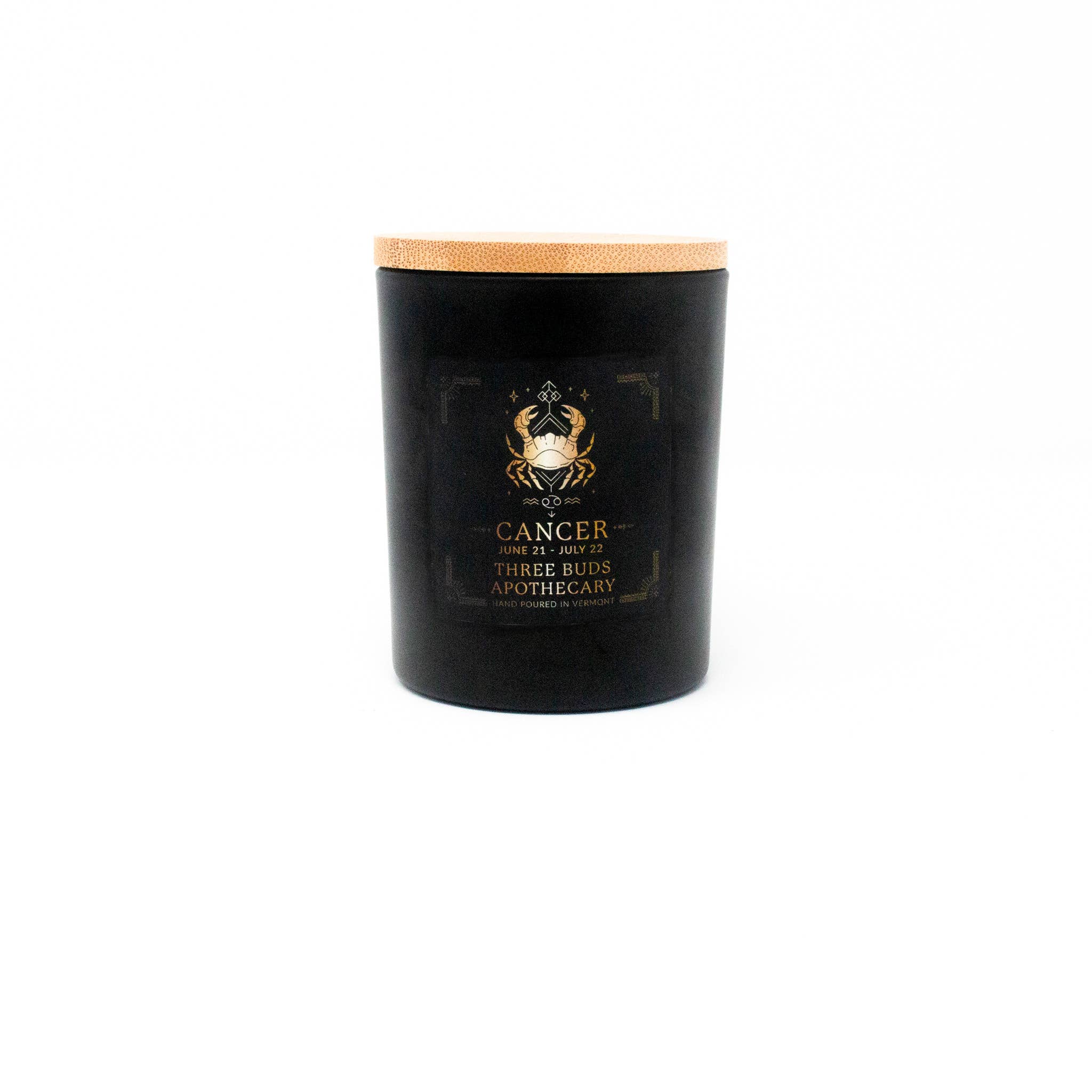 Three Buds Apothecary - Cancer Zodiac Astrology Soy Candle