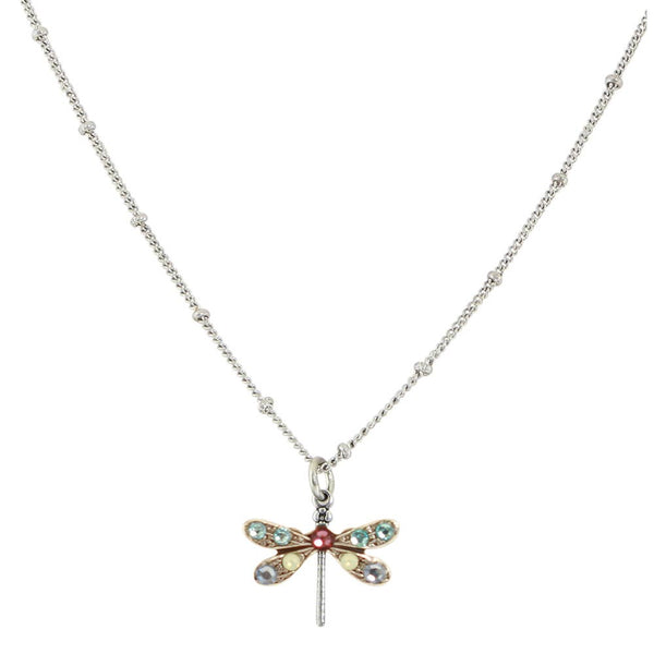 Baked Beads - Crystal Dragonfly Necklace