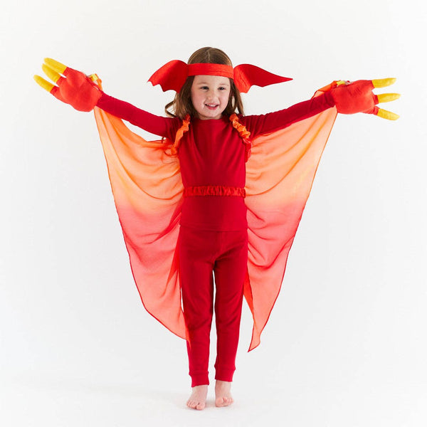 Sarah’s Silks - Red Dinosaur Wings