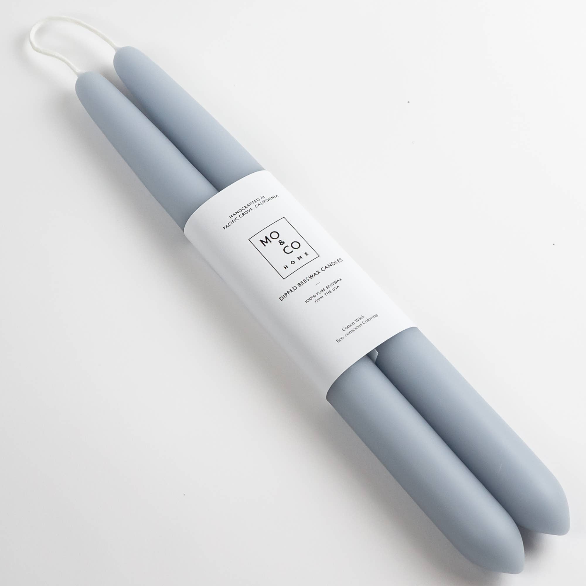 Mo&Co Home - Bluebell | Dipped Beeswax Taper Candles | All Natural