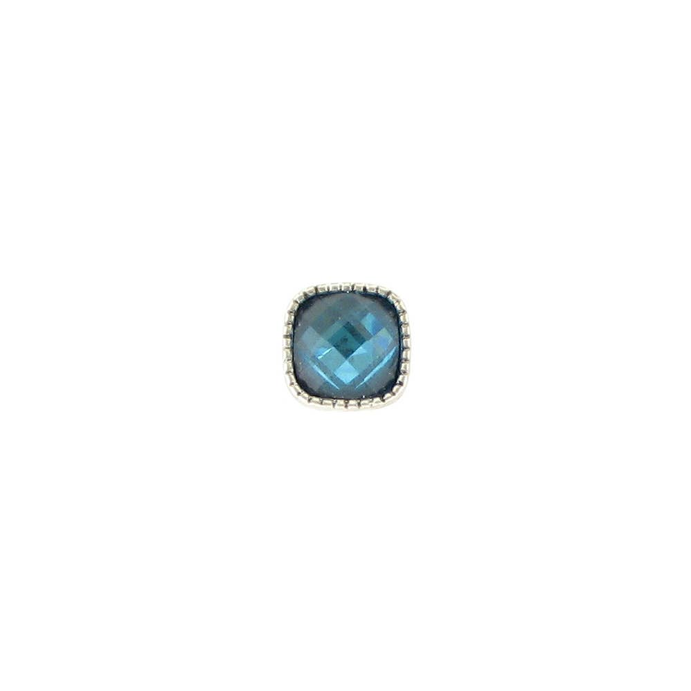 Baked Beads - Square Granulated Post Earring