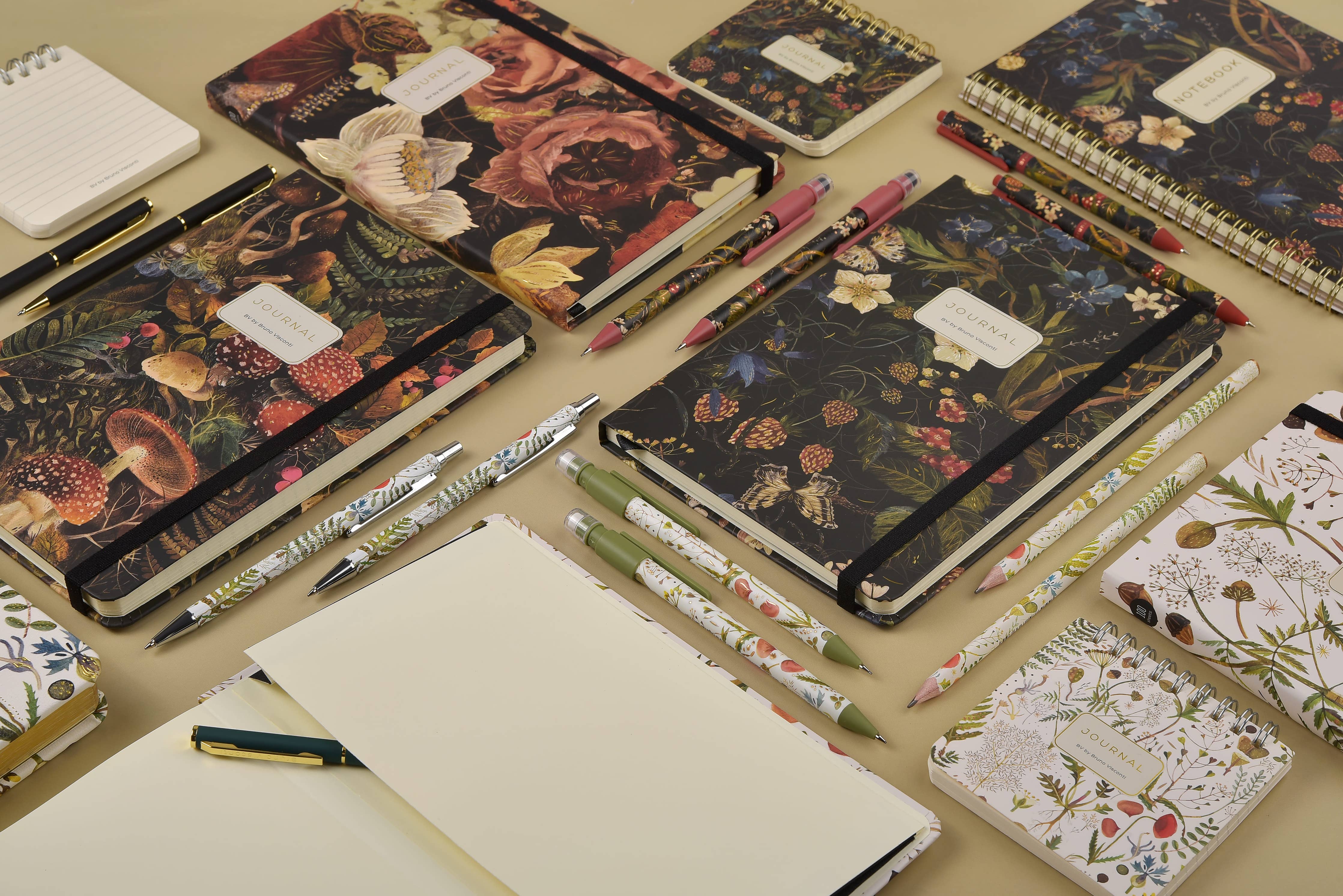 BV by Bruno Visconti - Hard Cover Journal A5 - Forest Flowers 
