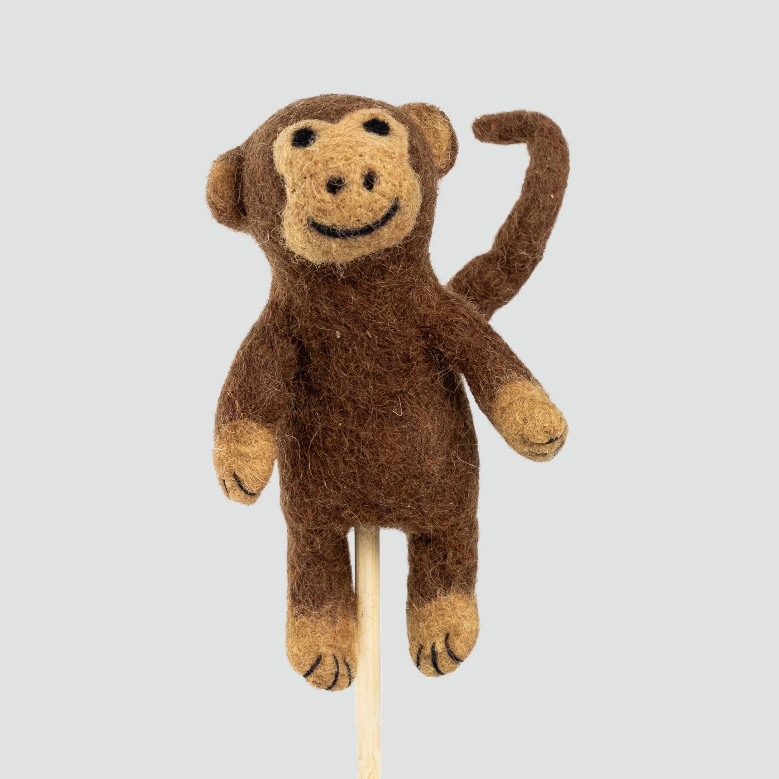 The Winding Road - Felt Finger Puppets - Monkey Set of 6