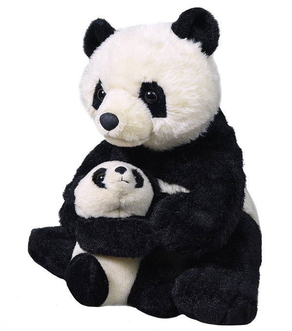 Wild Republic - Mom Baby Panda Stuffed Animal 12"