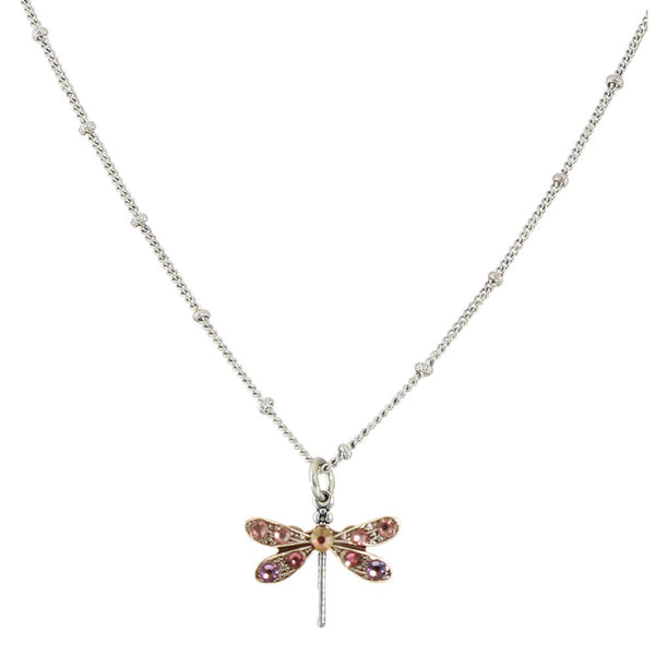 Baked Beads - Crystal Dragonfly Necklace