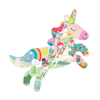 Floss and Rock - Rainbow Unicorn 40pc "Unicorn" Shaped Jigsaw with Shaped Box