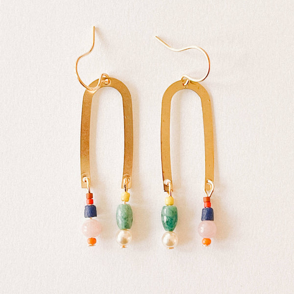 Nest Pretty Things - Turquoise Arch Earrings