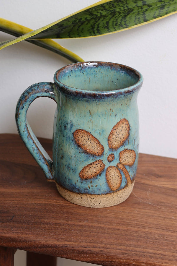 Artisan Hand-Thrown Nature Mugs