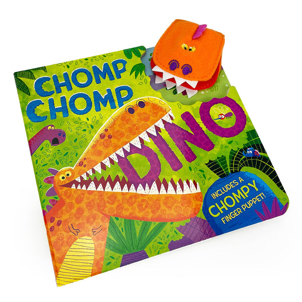 Cottage Door Press - Chomp Chomp Dino Board Book with Puppet