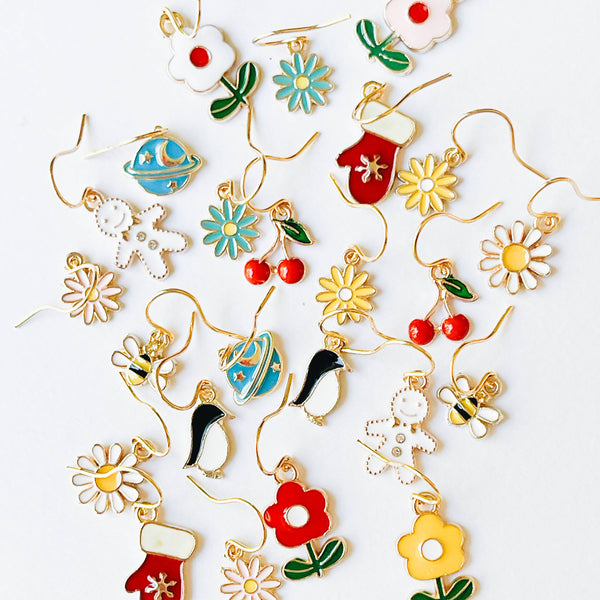 Nest Pretty Things - Kids Tiny Cute Charm Earrings and Clip-Ons stocking stuffers