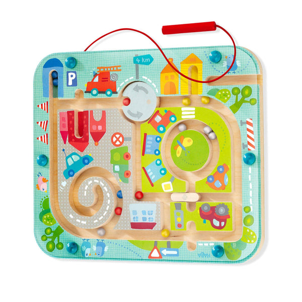 HABA USA - Town Maze Magnetic Puzzle Game – Montessori Toddler Toy