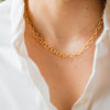 Nest Pretty Things - Chunky Matte Gold Cable Chain Necklace