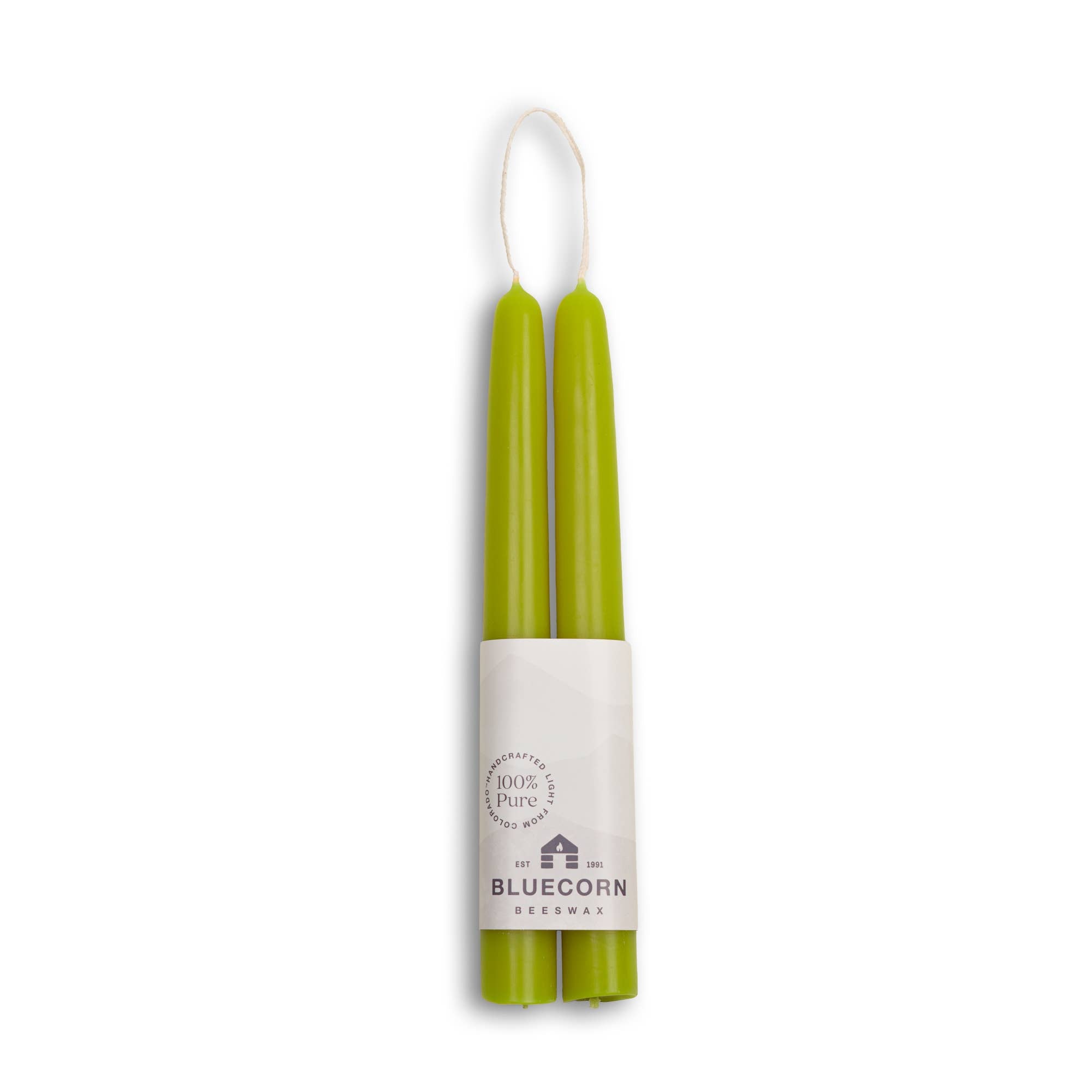 Bluecorn Candles - Beeswax Taper Candles – Eco-Friendly, Dripless & Handmade