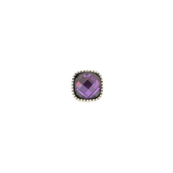 Baked Beads - Square Granulated Post Earring