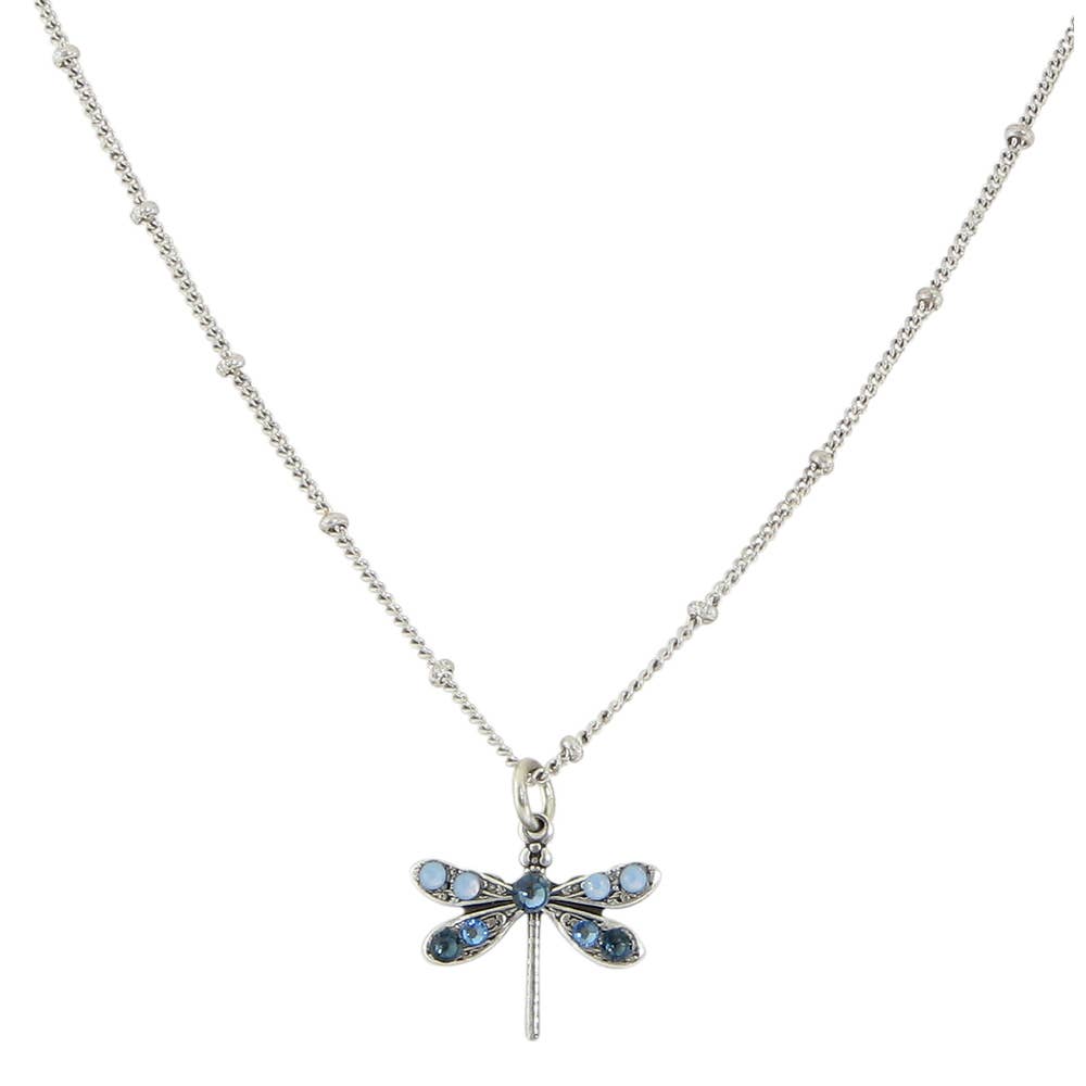 Baked Beads - Crystal Dragonfly Necklace