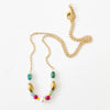 Nest Pretty Things - Dainty Colorful Pearl and Turquoise Necklace