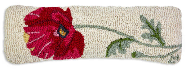 Chandler 4 Corners - Poppy 8"x24" Hooked Wool Pillow