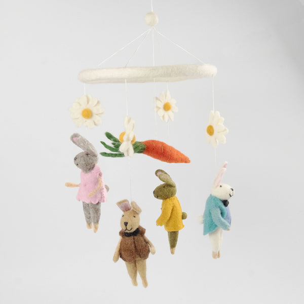 The Winding Road - Felt Bunny Mobile