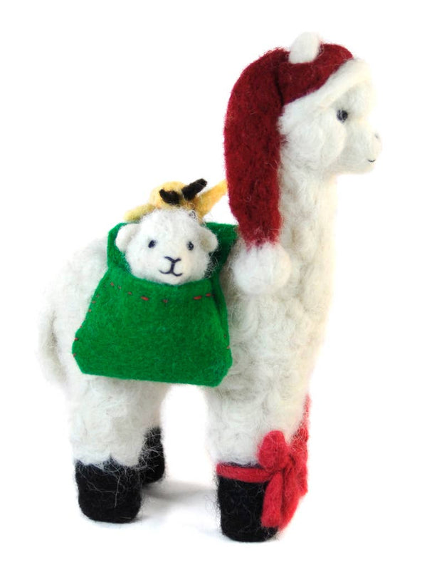 Alpaca Felted Noel Santa