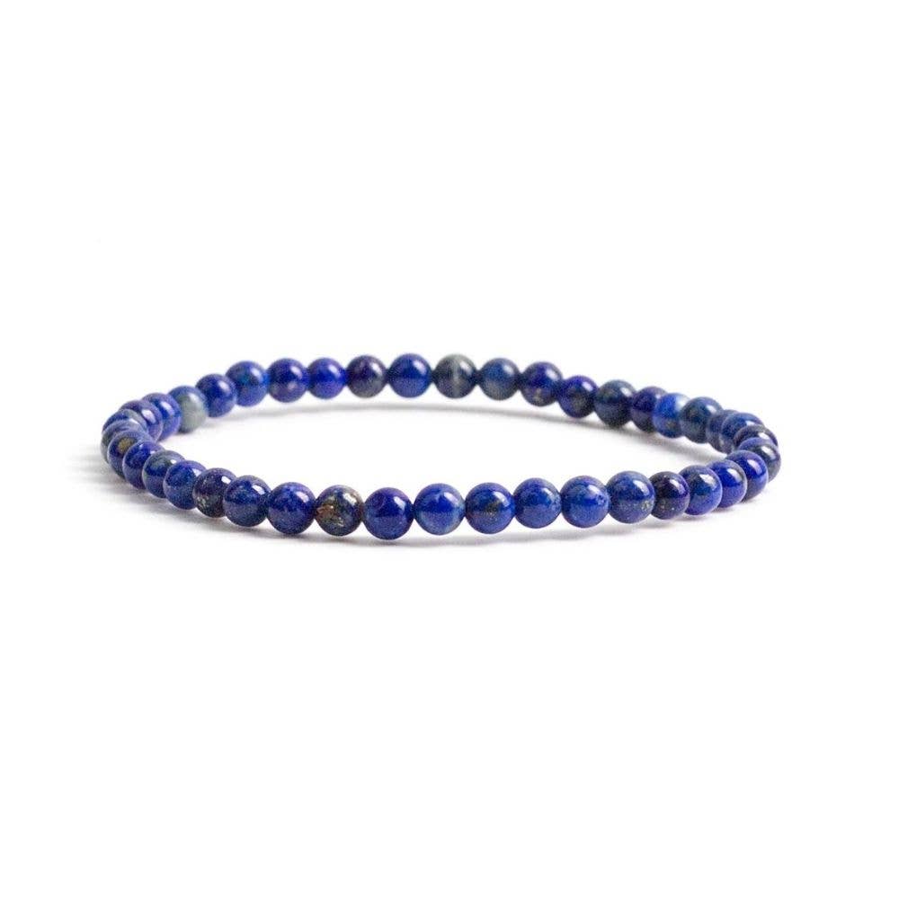 Crystal Bracelet - 4mm Lapis Lazul