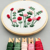 And Other Adventures Embroidery Co - Hand Embroidery Kit  - Jardín in Red