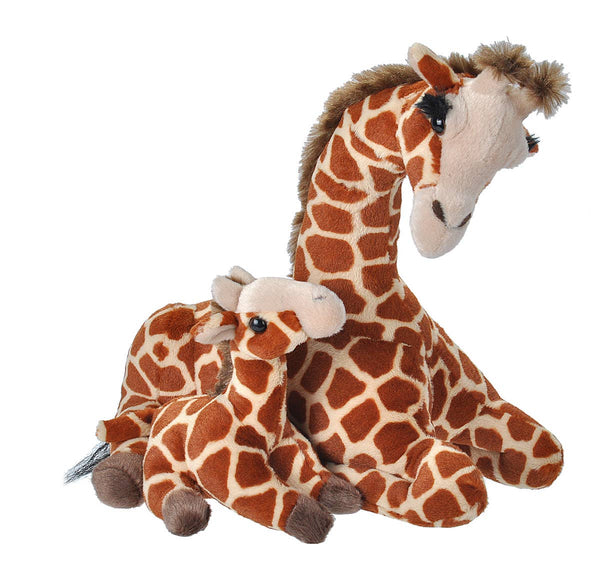 Wild Republic - Mom Baby Giraffe Stuffed Animal 12"