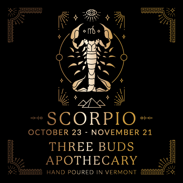 Three Buds Apothecary - Scorpio Zodiac Astrology Soy Candle