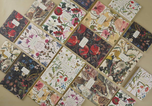BV by Bruno Visconti - Vegan Leather A5 Notebook - Symmetrical Flora 