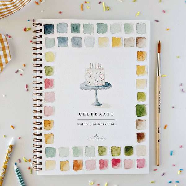 emily lex studio - Celebrate watercolor workbook