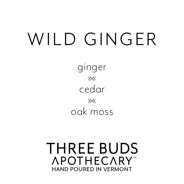 Three Buds Apothecary - Wild Ginger Hand Poured Soy Candle